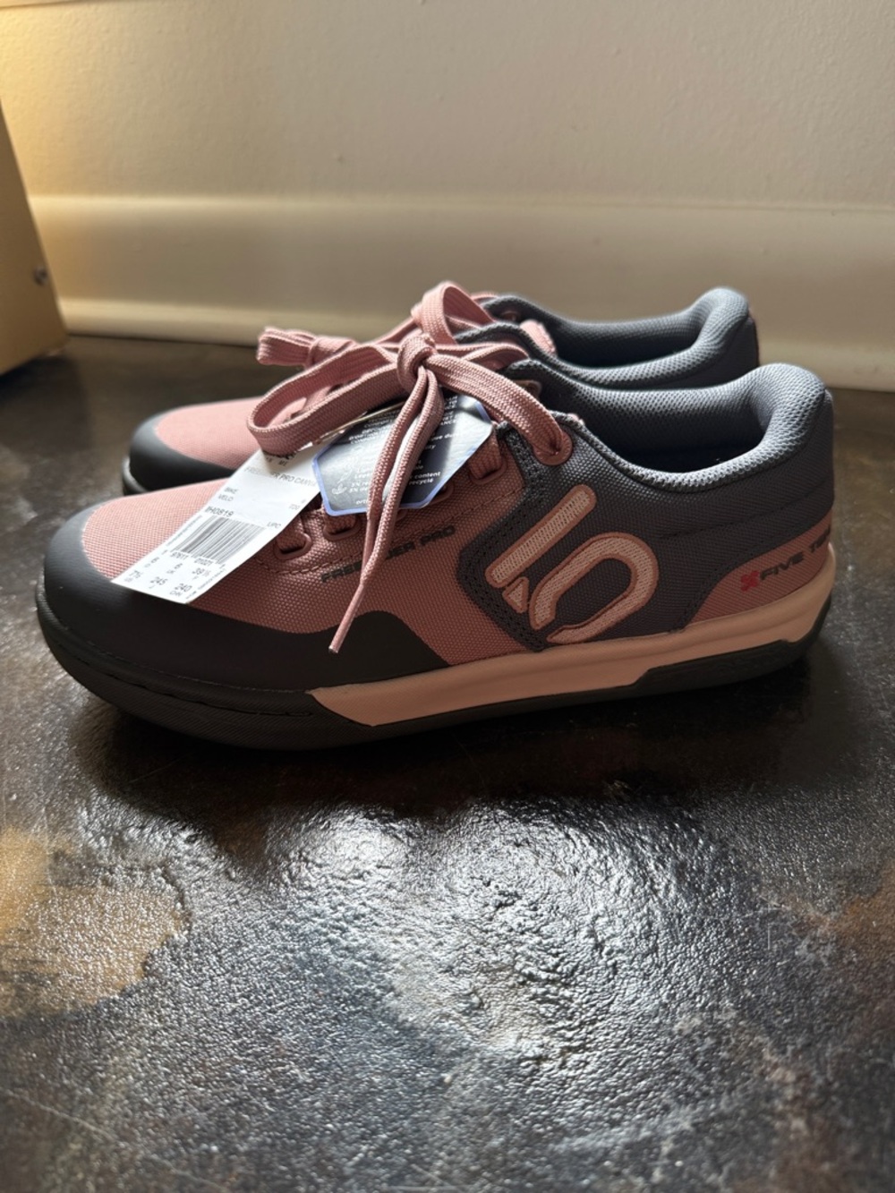 Women’s Two-Tone Pink and Gray Adidas Five Tens